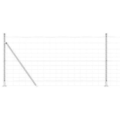 Welded Wire Fence with Concrete Base 25 x 1.2 m (W x H)