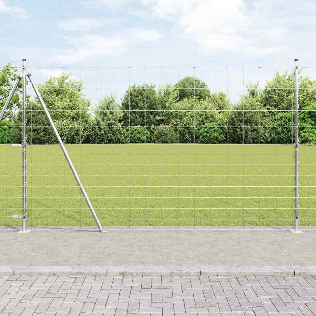 Welded Wire Fence with Concrete Base 25 x 1.5 m (W x H)