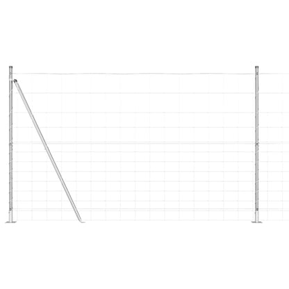 Welded Wire Fence with Concrete Base 25 x 1.5 m (W x H)