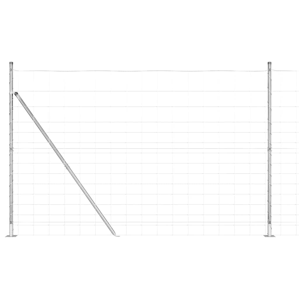 Welded Wire Fence with Concrete Base 25 x 1.6 m (W x H)