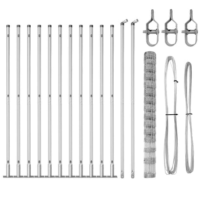 Welded Wire Fence with Concrete Base 25 x 1.6 m (W x H)