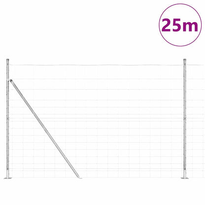Welded Wire Fence with Concrete Base 25 x 1.6 m (W x H)