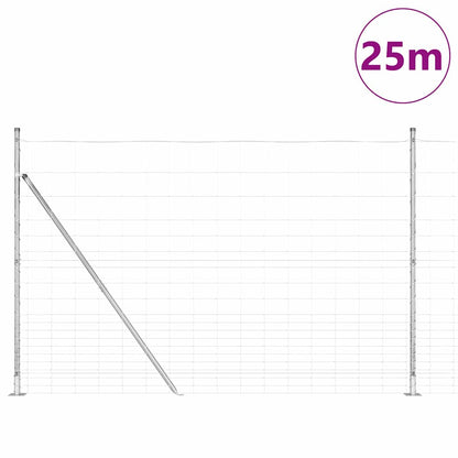 Welded Wire Fence with Concrete Base 25 x 1.6 m (W x H)