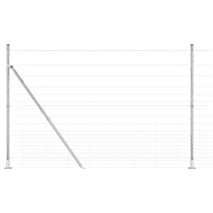 Welded Wire Fence with Concrete Base 25 x 1.6 m (W x H)