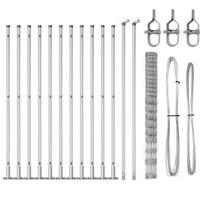 Welded Wire Fence with Concrete Base 25 x 1.6 m (W x H)