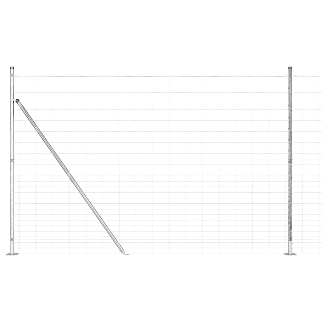 Welded Wire Fence with Concrete Base 25 x 1.6 m (W x H)