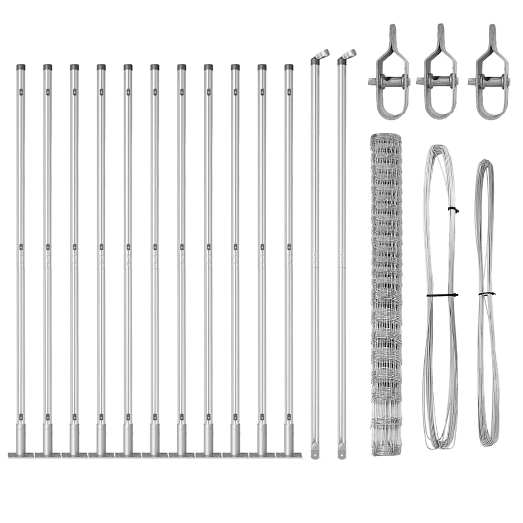 Welded Wire Fence with Concrete Base 25 x 1.6 m (W x H)