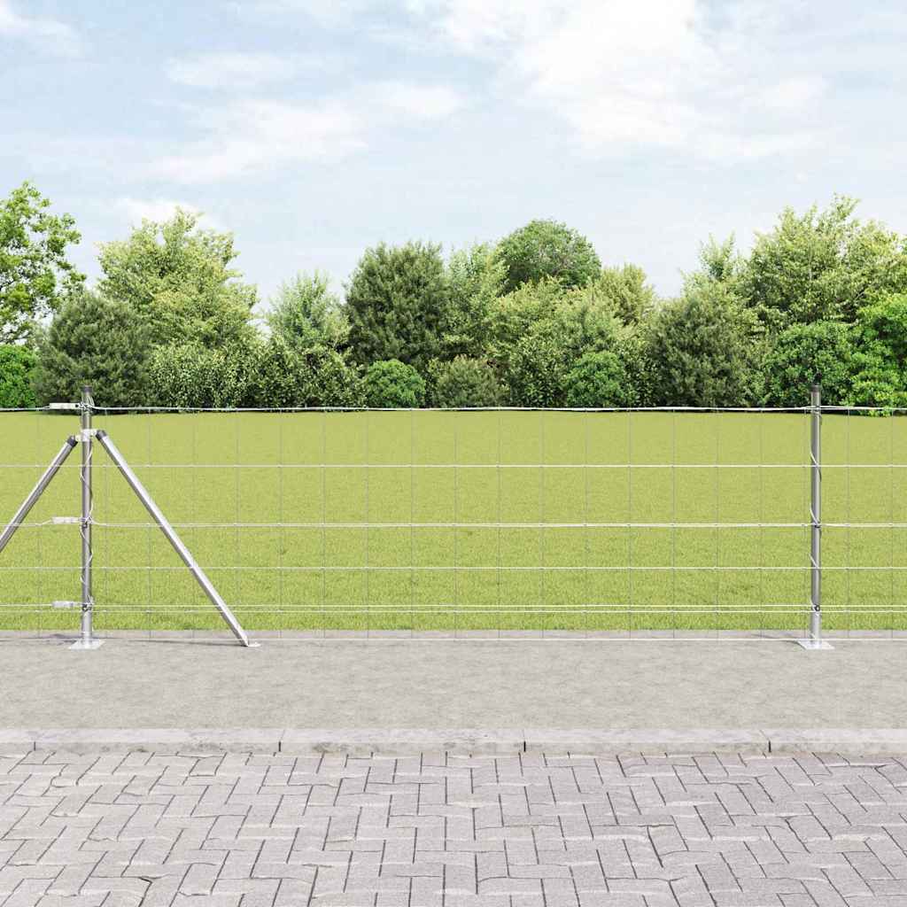 Welded Wire Fence with Concrete Base 50 x 0.8 m (W x H)