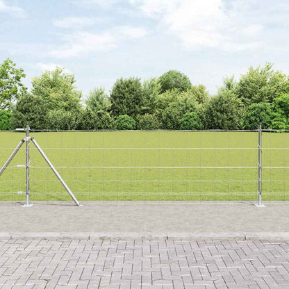 Welded Wire Fence with Concrete Base 50 x 0.8 m (W x H)