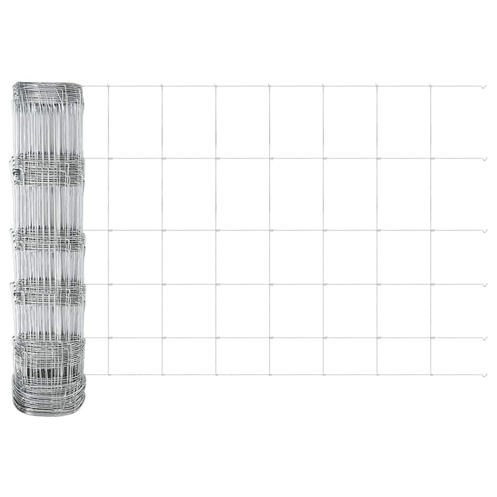 Welded Wire Fence with Concrete Base 50 x 0.8 m (W x H)