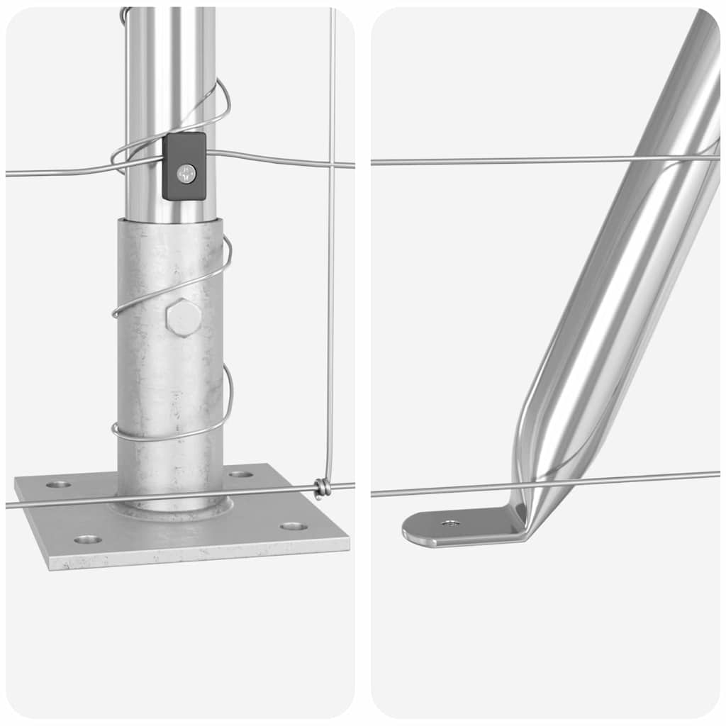 Fence Post Galvanized 50 x 0.8 m Steel