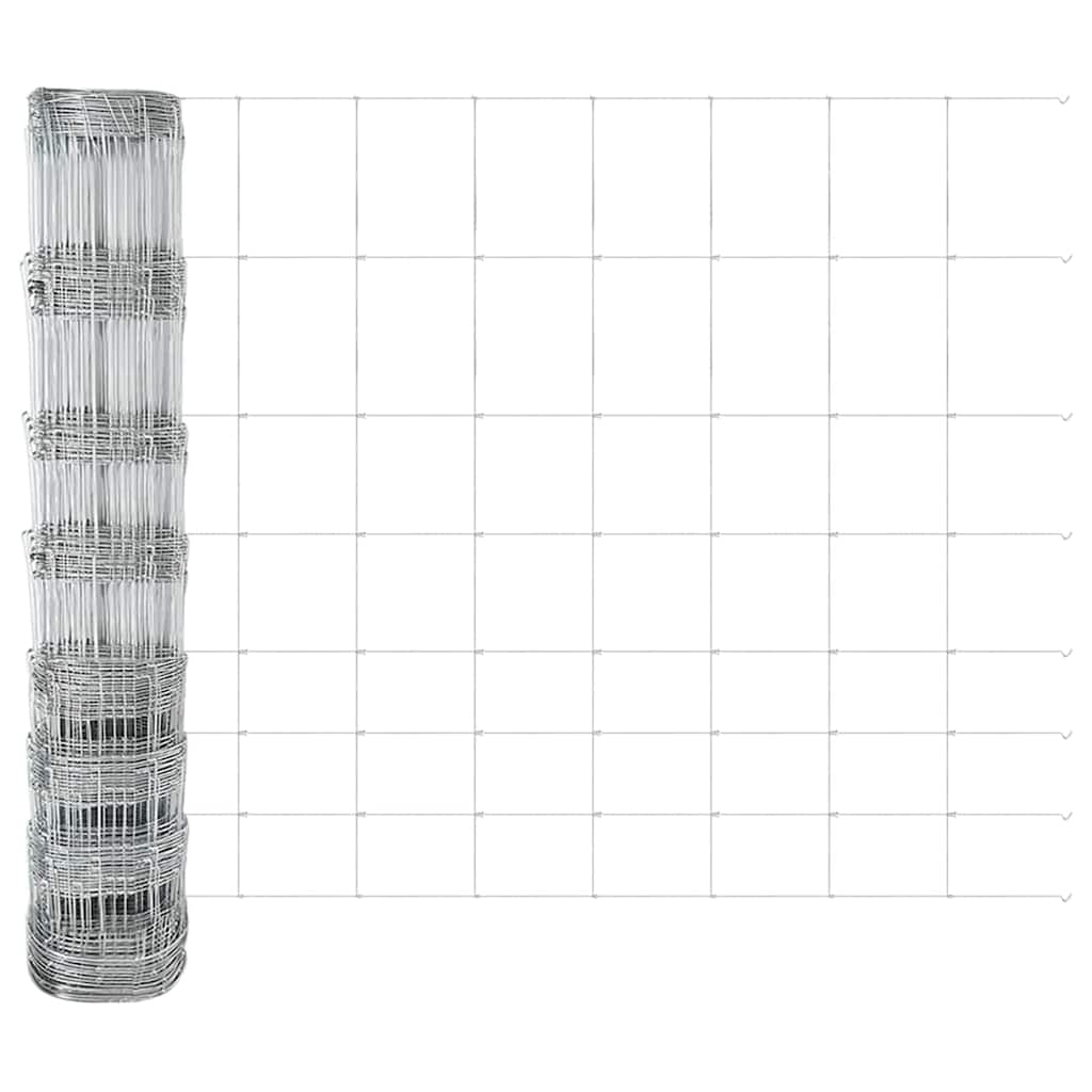Welded Wire Fence with Concrete Base 50 x 1 m (W x H)