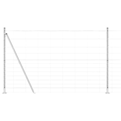 Welded Wire Fence with Concrete Base 50 x 1.5 m (W x H)