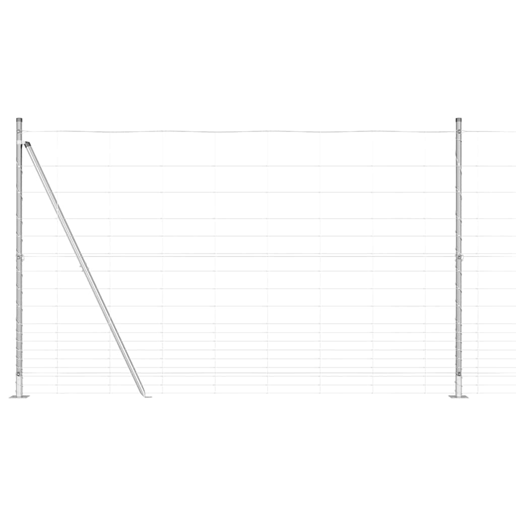 Welded Wire Fence with Concrete Base 50 x 1.5 m (W x H)