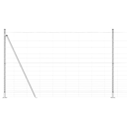 Welded Wire Fence with Concrete Base 50 x 1.5 m (W x H)