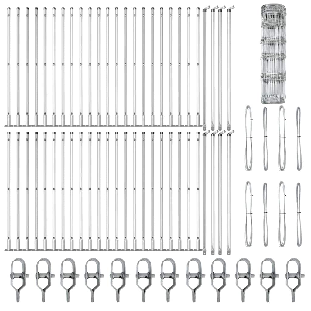 Fence Post Galvanized 100 x 0.8 m Steel