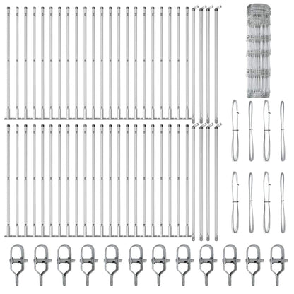 Fence Post Galvanized 100 x 0.8 m Steel