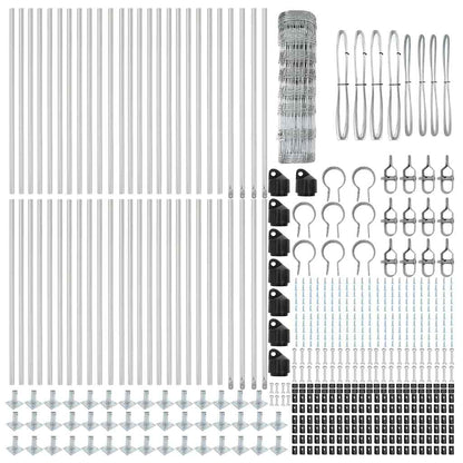 Fence Post Galvanized 100 x 0.8 m Steel