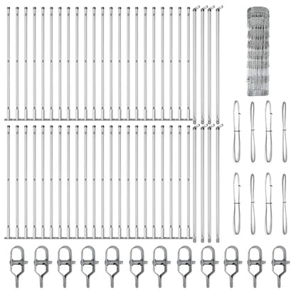 Fence Post Galvanized 100 x 0.8 m Steel