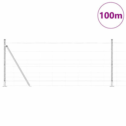 Welded Wire Fence with Concrete Base 100 x 1 m (W x H)