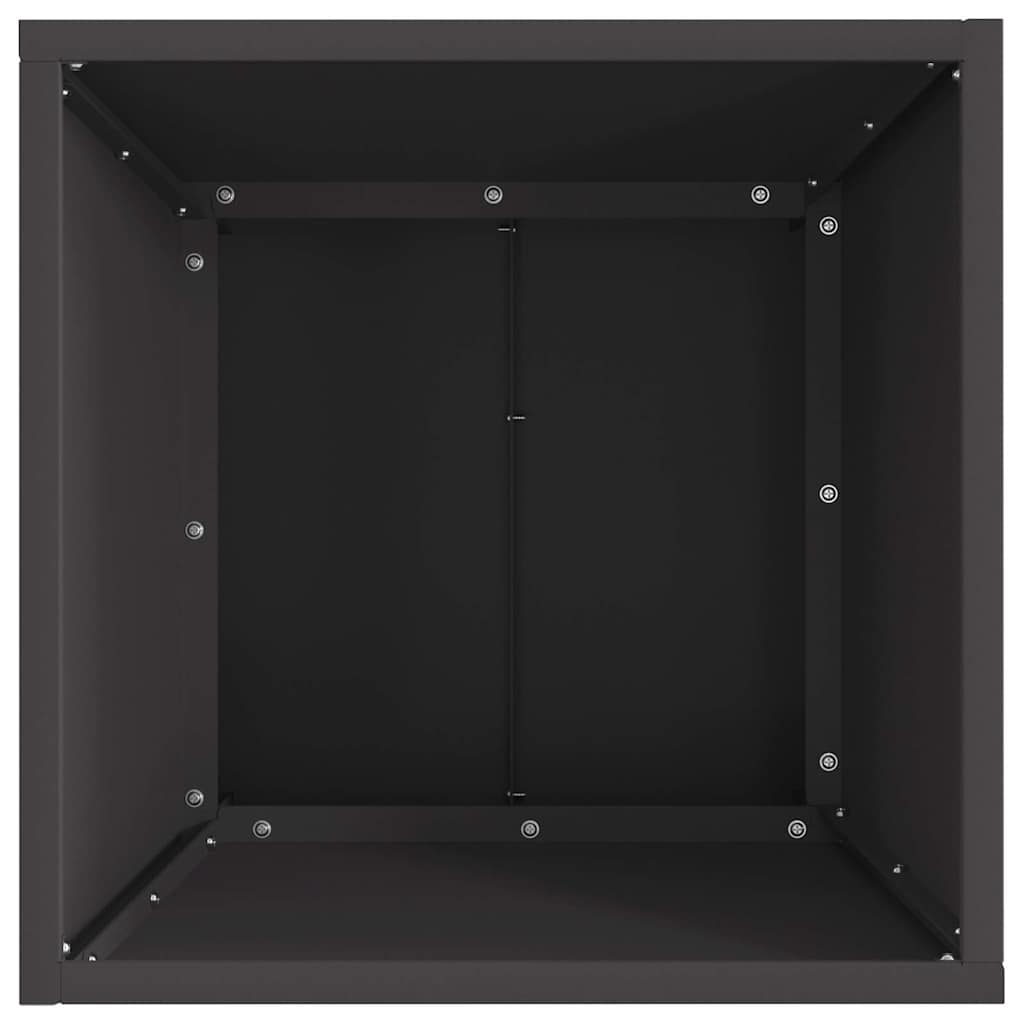 Fire Pit Black 40 x 40 x 35 cm Steel