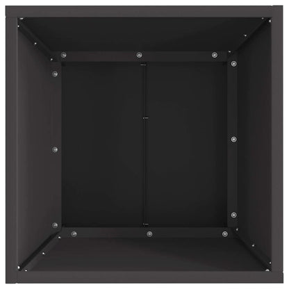 Fire Pit Black 40 x 40 x 35 cm Steel