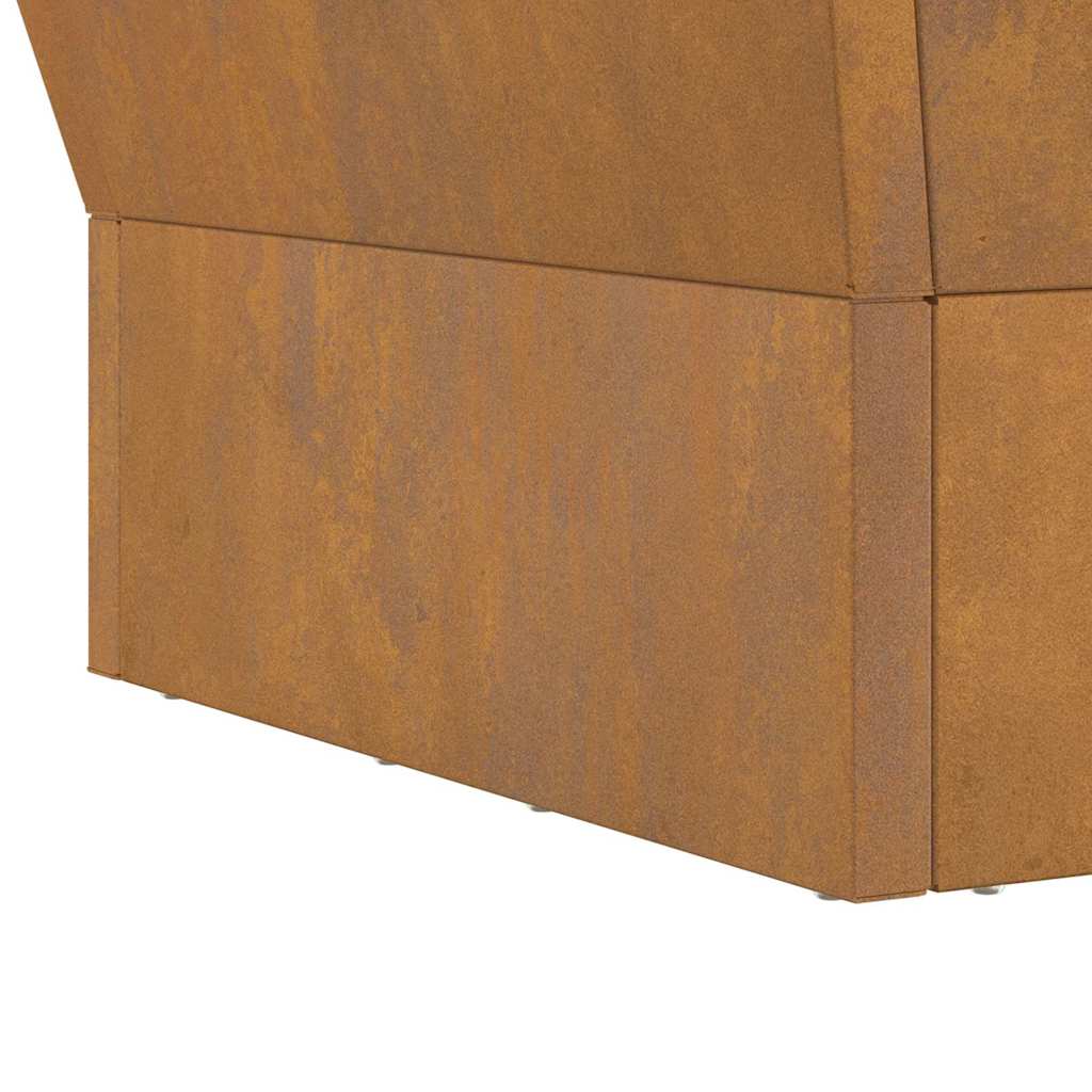 Fire Pit Brown 40 x 40 x 35 cm Steel