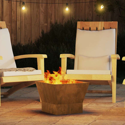 Fire Pit Brown 40 x 40 x 35 cm Steel