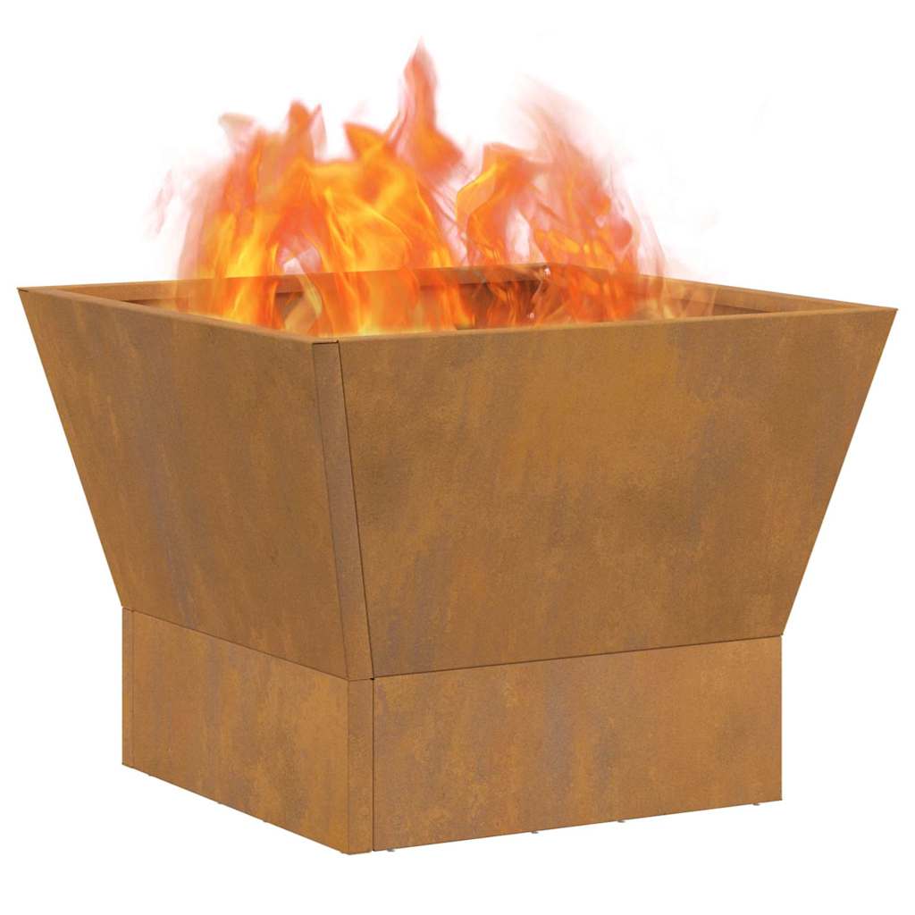 Fire Pit Brown 40 x 40 x 35 cm Steel