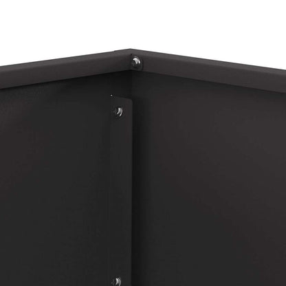 Fire Pit Black 60 x 60 x 35 cm Steel