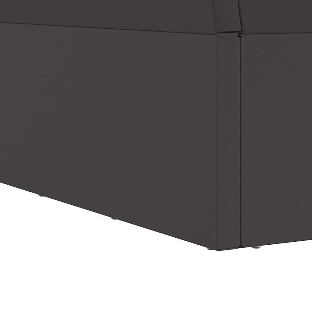 Fire Pit Black 60 x 60 x 35 cm Steel