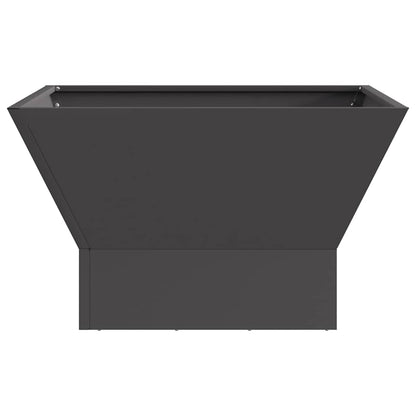 Fire Pit Black 60 x 60 x 35 cm Steel