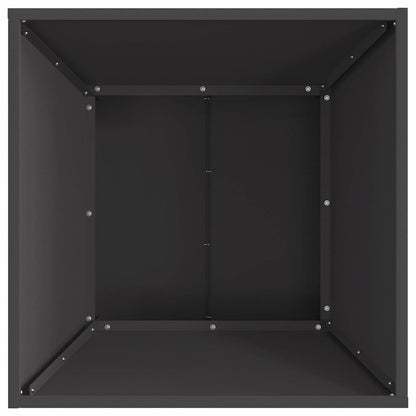 Fire Pit Black 60 x 60 x 35 cm Steel