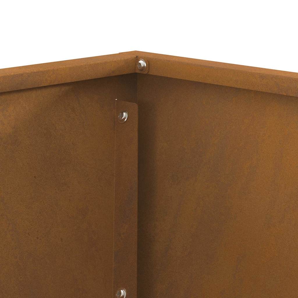 Fire Pit Brown 60 x 60 x 35 cm Steel