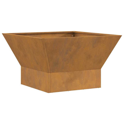 Fire Pit Brown 60 x 60 x 35 cm Steel