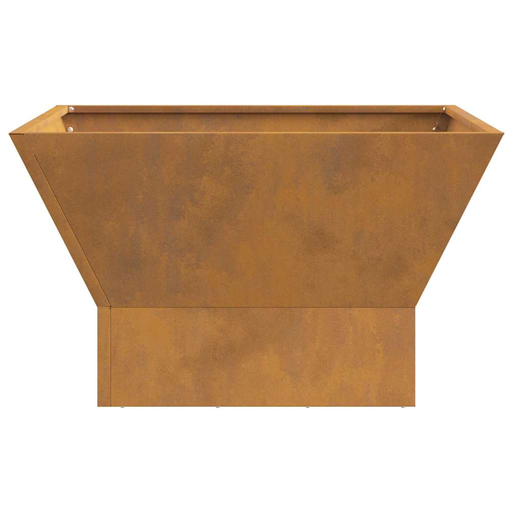 Fire Pit Brown 60 x 60 x 35 cm Steel