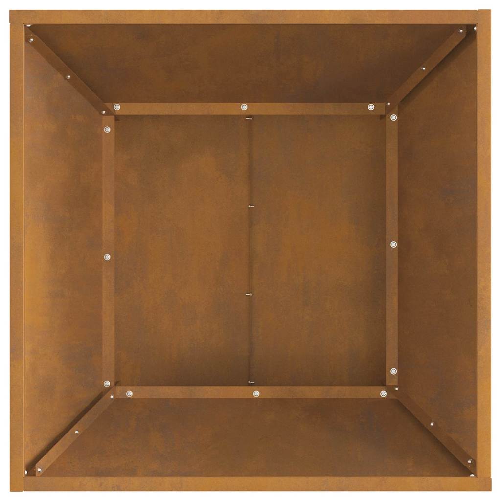 Fire Pit Brown 60 x 60 x 35 cm Steel