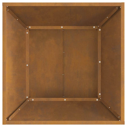 Fire Pit Brown 60 x 60 x 35 cm Steel