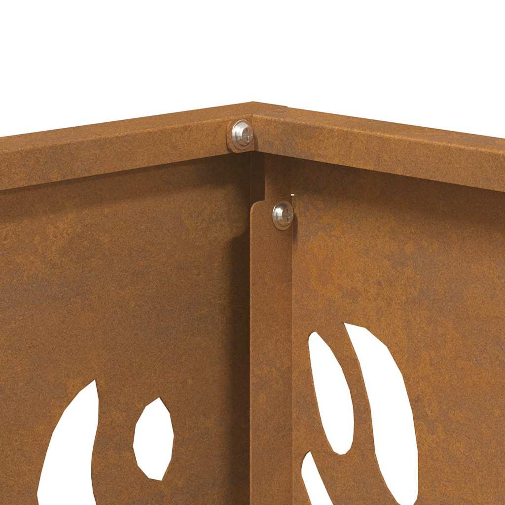 Fire Pit Brown 40 x 40 x 40 cm Steel
