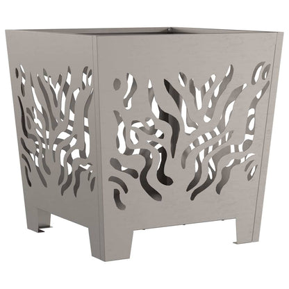 Fire Pit Brown 40 x 40 x 40 cm Weathering steel