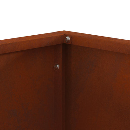 Fire Pit Brown 60 x 60 x 40 cm Weathering steel