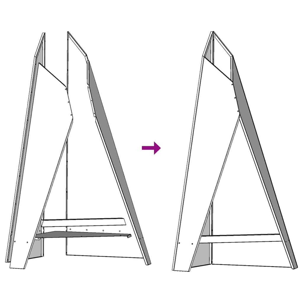 Fire Pit Black 58 x 40 x 100 cm Cold-rolled steel