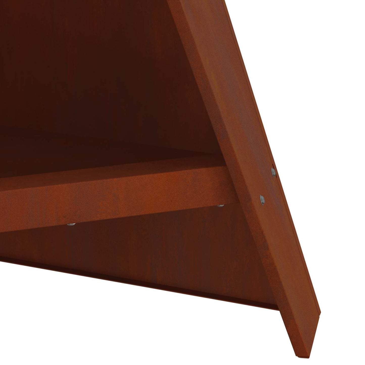 Fire Pit Brown 58 x 40 x 100 cm Weathering Steel