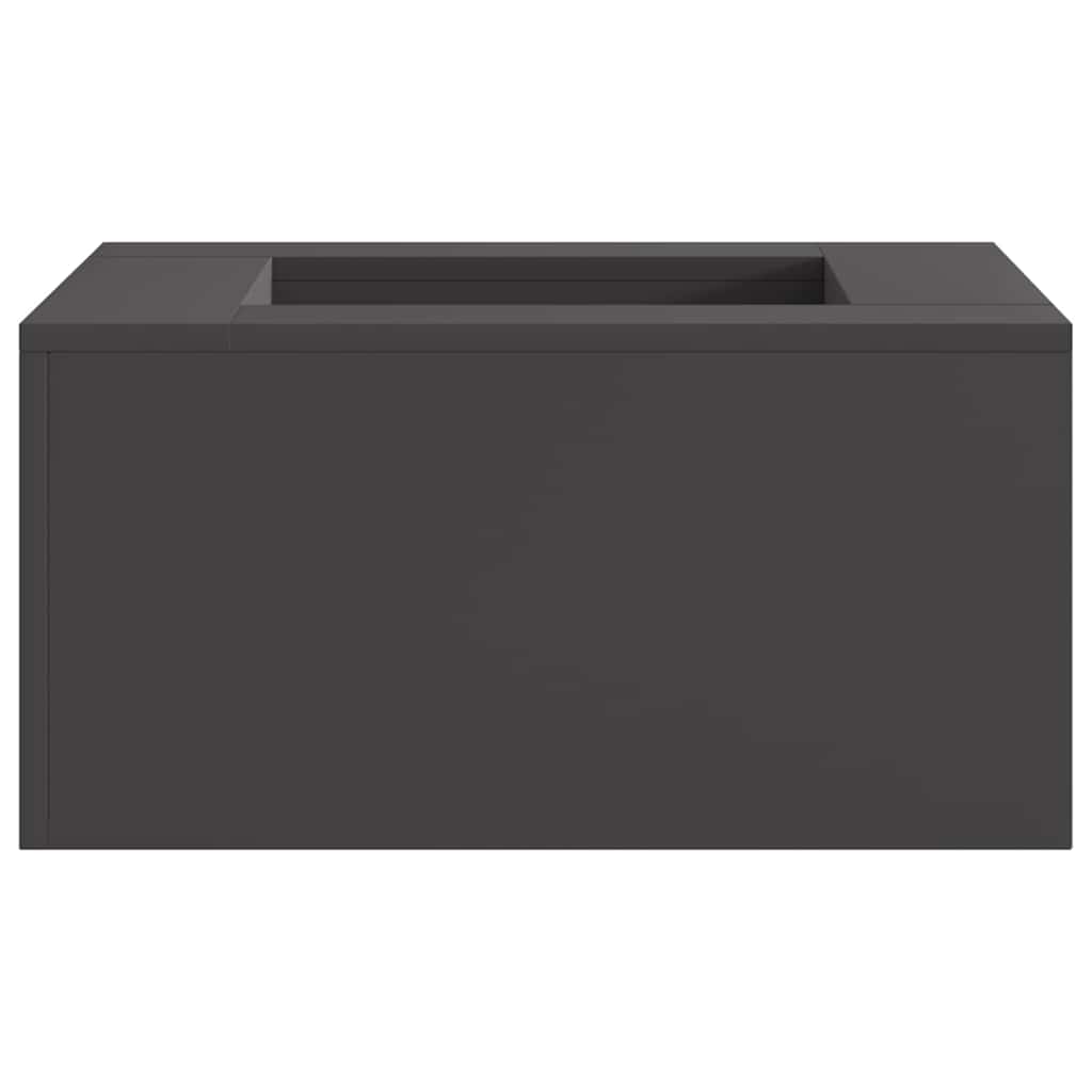 Fire Pit Black 60 x 60 x 30 cm Steel