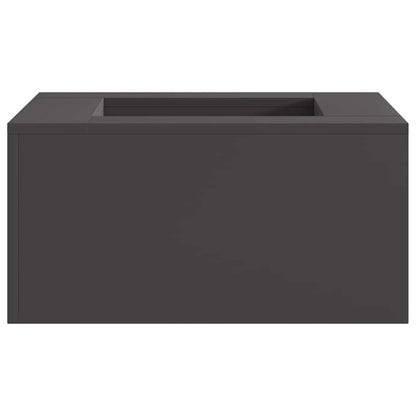 Fire Pit Black 60 x 60 x 30 cm Steel