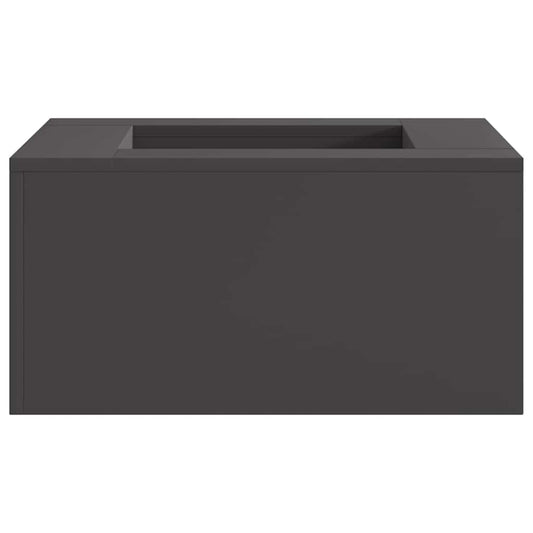 Fire Pit Black 60 x 60 x 30 cm Steel