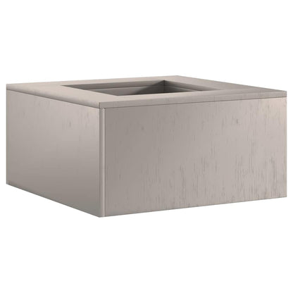Fire Pit Brown 60 x 60 x 30 cm Weathering Steel