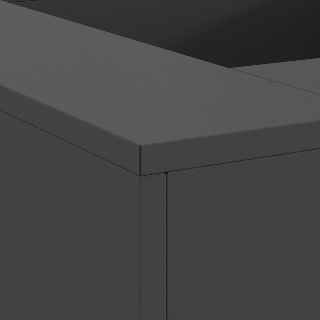 Fire Pit Black 80 x 80 x 40 cm Cold-rolled steel