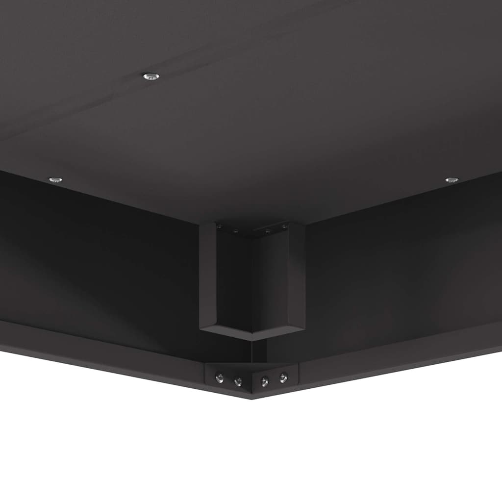 Fire Pit Black 80 x 80 x 40 cm Cold-rolled steel