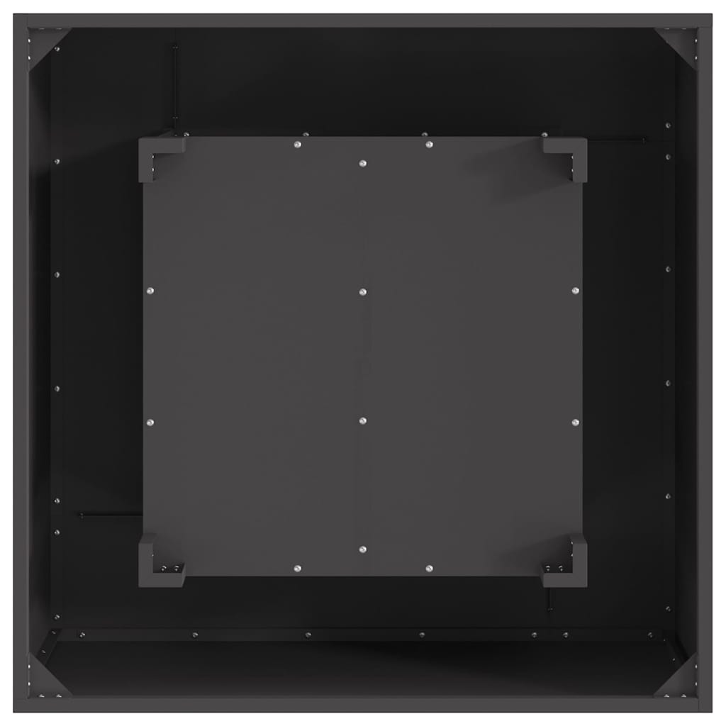 Fire Pit Black 80 x 80 x 40 cm Cold-rolled steel